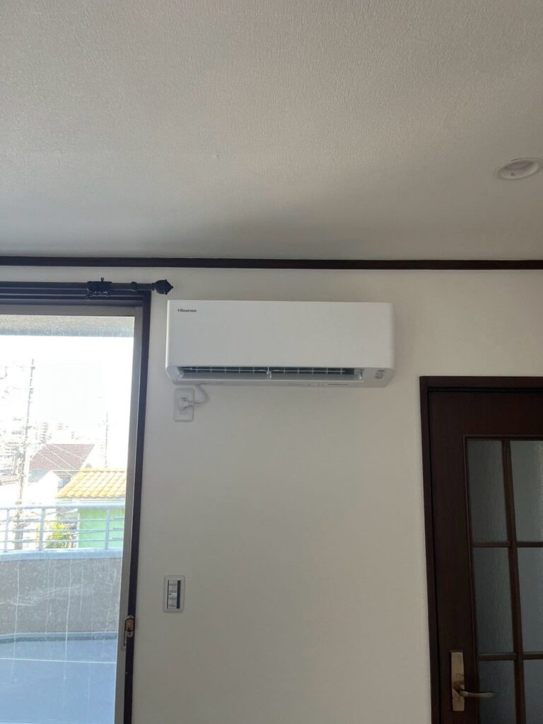 中野電設の家庭用エアコン施工例